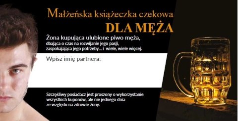 Małżeńska Książeczka Czekowa (Kupony) - Dla Męża Kemis Małżeńska Książeczka Czekowa (Kupony) - Dla Męża Kemis