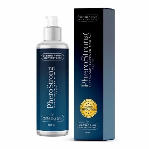 Pherostrong Limited Edition For Men Massage Oil - Do Masażu Mężczyzn Z Feromonami Podniecającymi Kobiety 100 ML Medica-Group Pherostrong Limited Edition For Men Massage Oil - Do Masażu Mężczyzn Z Feromonami Podniecającymi Kobiety 100 ML Medica-Group