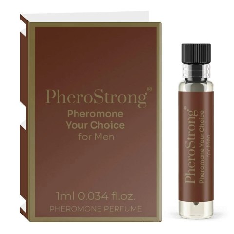 Pherostrong Pheromone Your Choice For Men - Perfumy Z Feromonami Dla Mężczyzn Na Podniecenie Kobiet 1 ML PheroStrong Pherostrong Pheromone Your Choice For Men - Perfumy Z Feromonami Dla Mężczyzn Na Podniecenie Kobiet 1 ML PheroStrong