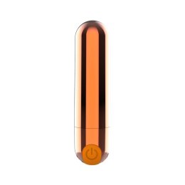 Power Bullet - Mini Wibrator Pocisk 8 cm Różowe Złoto Kemis