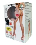 Seksowna Dmuchana Lalka - 3D Lalka Angelina Z 3 Otworami I Wibratorem 156 CM Kemis