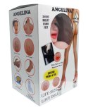 Seksowna Dmuchana Lalka - 3D Lalka Angelina Z 3 Otworami I Wibratorem 156 CM Kemis