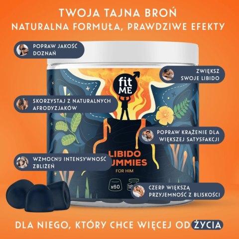 Żelki Libido Gummies dla mężczyzny 180g Fitme Żelki Libido Gummies dla mężczyzny 180g Fitme