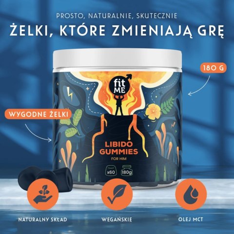 Żelki Libido Gummies dla mężczyzny 180g Fitme Żelki Libido Gummies dla mężczyzny 180g Fitme