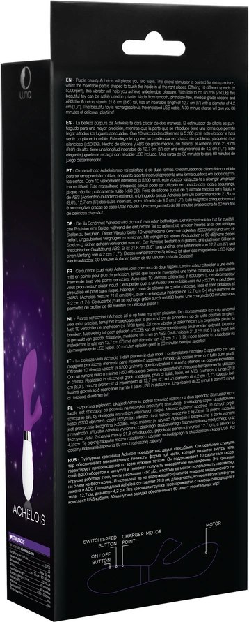Achelois - Wibrator z możliwością ładowania Luna by Shots Achelois - Wibrator z możliwością ładowania Luna by Shots