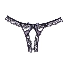 Allure - Stringi koronkowe z otwartym kroczem - Rozmiar Uniwersalny Allure
