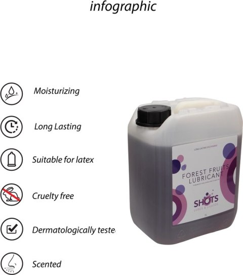 Lubrykant owoce leśne 5 l Shots Lubes Liquids by Shots Lubrykant owoce leśne 5 l Shots Lubes Liquids by Shots