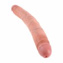 Penis dildo podwójny - King Cock 12 Inch Slim Double Flesh King Cock