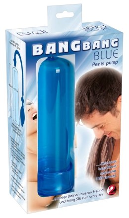 Pompka do penisa niebieska Bang Bang