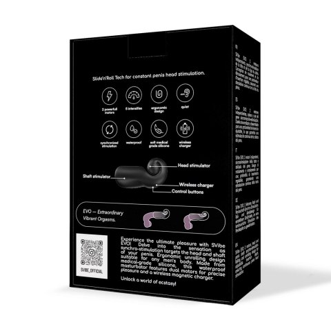 Snail Vibe - masturbator EVO - czarny Snail Vibe Snail Vibe - masturbator EVO - czarny Snail Vibe