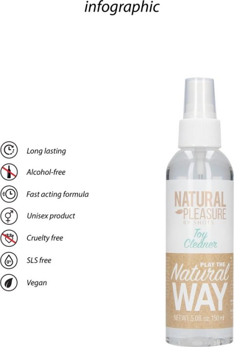 Środek do czyszczenia zabawek - 5 fl oz / 150 ml Natural Pleasure by Shots Środek do czyszczenia zabawek - 5 fl oz / 150 ml Natural Pleasure by Shots