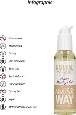 Wegański olejek do masażu - 5 fl oz / 150 ml Natural Pleasure by Shots