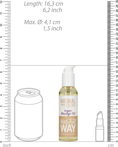 Wegański olejek do masażu - 5 fl oz / 150 ml Natural Pleasure by Shots Wegański olejek do masażu - 5 fl oz / 150 ml Natural Pleasure by Shots