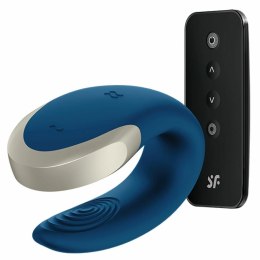 Wibrator dla par - Satisfyer Double Love Blue Satisfyer
