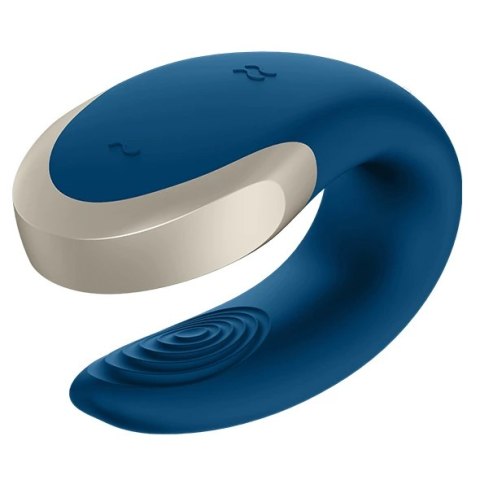 Wibrator dla par - Satisfyer Double Love Blue Satisfyer Wibrator dla par - Satisfyer Double Love Blue Satisfyer