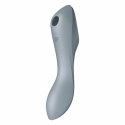 Wibrator z masażerem powietrznym - Satisfyer Curvy Trinity 3 Blue Grey Satisfyer
