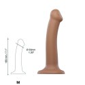 Dildo - Strap-On-Me Dual Density Bendable Dildo Caramel M Strap-On-Me