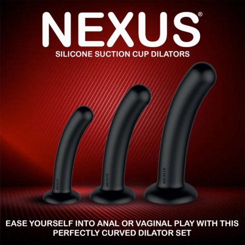 Nexus - Zestaw trzech silikonowych dildo S,M,L Nexus Nexus - Zestaw trzech silikonowych dildo S,M,L Nexus