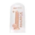 RealRock - Silikonowe dildo z jądrami 24 cm RealRock by Shots