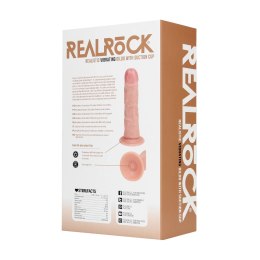 RealRock by shots - Wibrujący Regularny Zakrzywiony Penis - 8 / 15,5 cm - Flesh RealRock by Shots