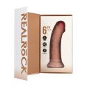RealRock by shots - Wibrujący Regularny Zakrzywiony Penis - 8 / 15,5 cm - Flesh RealRock by Shots