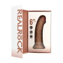 RealRock by shots - Wibrujący Regularny Zakrzywiony Penis - 8 / 15,5 cm - Tan RealRock by Shots