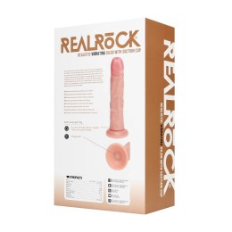 RealRock by shots - Wibrujący Regularny Zakrzywiony Penis - 8 / 20,5 cm - Flesh RealRock by Shots