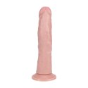 RealRock by shots - Wibrujący Regularny Zakrzywiony Penis - 8 / 20,5 cm - Flesh RealRock by Shots