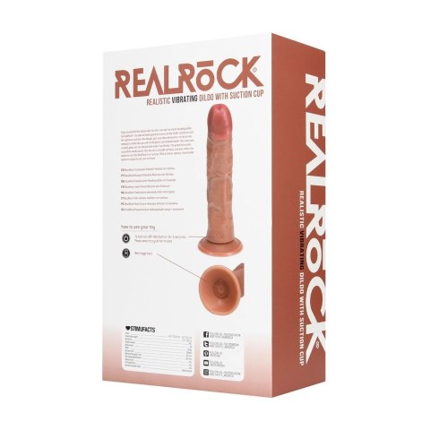 RealRock by shots - Wibrujący Regularny Zakrzywiony Penis - 8 / 20,5 cm - Tan RealRock by Shots RealRock by shots - Wibrujący Regularny Zakrzywiony Penis - 8 / 20,5 cm - Tan RealRock by Shots