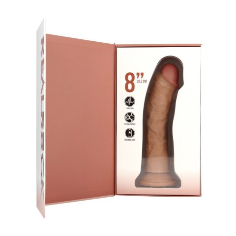 RealRock by shots - Wibrujący Regularny Zakrzywiony Penis - 8 / 20,5 cm - Tan RealRock by Shots RealRock by shots - Wibrujący Regularny Zakrzywiony Penis - 8 / 20,5 cm - Tan RealRock by Shots