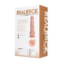 Wibrujący Regularny Prosty Penis z Jądrami - 9 / 23 cm - Flesh RealRock by Shots