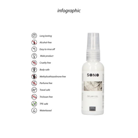 Żel opóźniający orgazm 50ml Sono by Shots Żel opóźniający orgazm 50ml Sono by Shots
