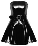 Black Level - Seksowna Krótka Sukienka Bez Ramiączek Czarna XL Black Level