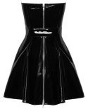 Black Level - Seksowna Krótka Sukienka Bez Ramiączek Czarna XL Black Level