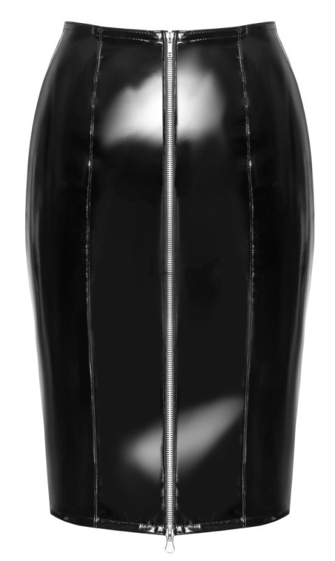 Black Level - Seksowna Winylowa Spódnica Do Kolan Czarna XL Black Level Black Level - Seksowna Winylowa Spódnica Do Kolan Czarna XL Black Level