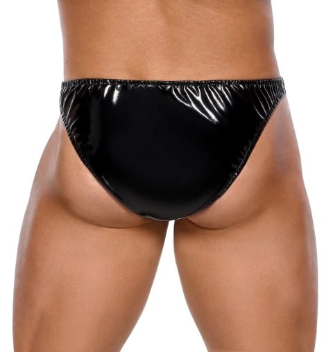 Black Level - Winylowe Błyszczące Męskie Slipy Czarne 2XL Black Level Black Level - Winylowe Błyszczące Męskie Slipy Czarne 2XL Black Level