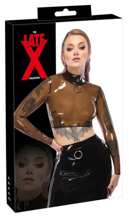 LATE X - Lateksowa Koszulka Z Długim Rękawkiem Bez Brzucha 2XL Late X
