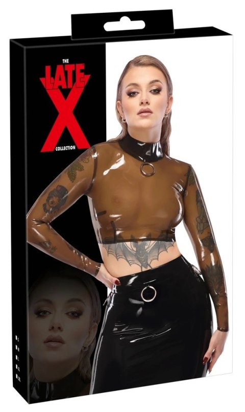 LATE X - Lateksowa Koszulka Z Długim Rękawkiem Bez Brzucha 2XL Late X LATE X - Lateksowa Koszulka Z Długim Rękawkiem Bez Brzucha 2XL Late X