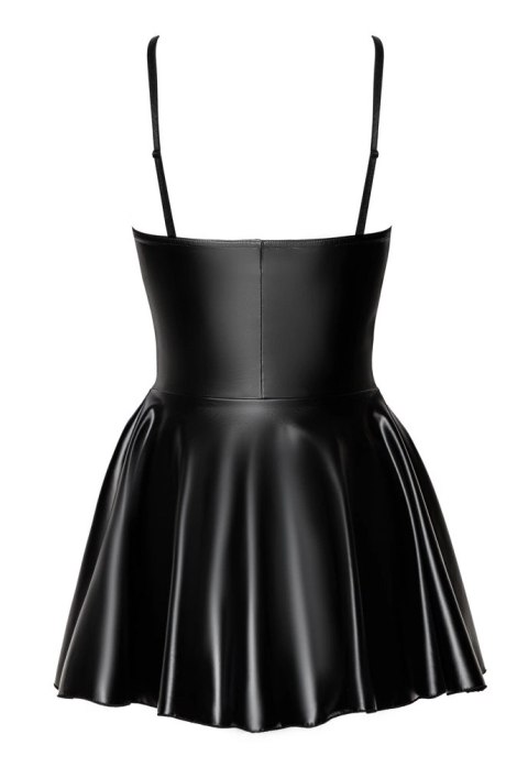 Noir - Czarna Matowa Mini Sukienka Libido L Noir Noir - Czarna Matowa Mini Sukienka Libido L Noir