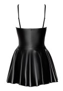 Noir - Czarna Matowa Mini Sukienka Libido S Noir