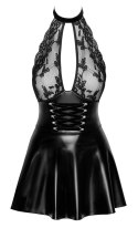 Noir - Czarna Mini Sukienka Bez Pleców Orgia Exclusive L Noir