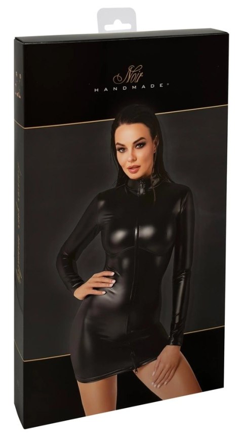 Noir - Czarna Sukienka Mini Z Długim Rękawem Orgia Chimera XL Noir Noir - Czarna Sukienka Mini Z Długim Rękawem Orgia Chimera XL Noir