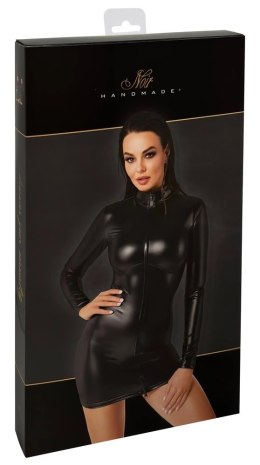 Noir - Czarna Sukienka Mini Z Długim Rękawem Orgia Chimera M Noir