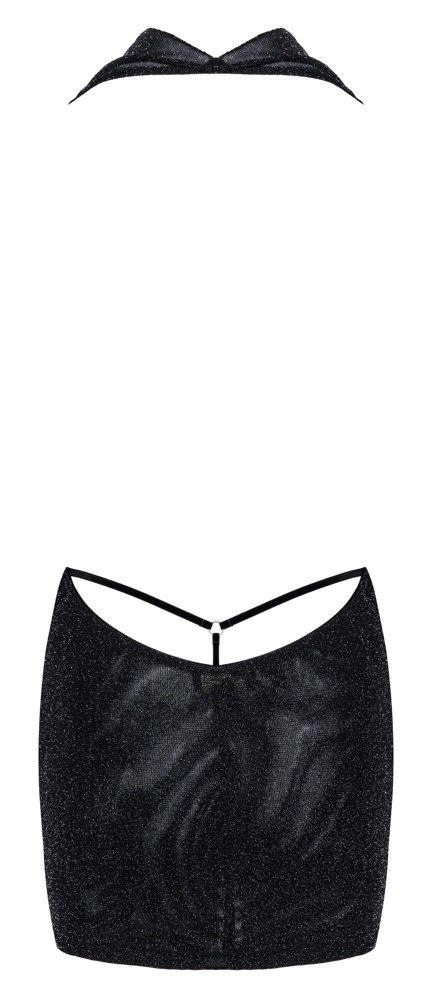 Noir - Seksowna Mini Sukienka Orgia Luminara Czarna XL Noir Noir - Seksowna Mini Sukienka Orgia Luminara Czarna XL Noir