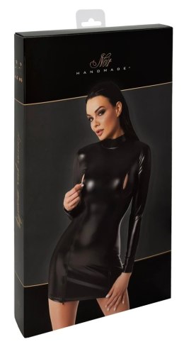 Noir - Seksowna Mini Sukienka Z Długim Rękawkiem Czarna Orgia Exclusive XL Noir