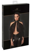 Noir - Seksowny Zwiewny Top Orgia Czarny Z Tiulu S Noir