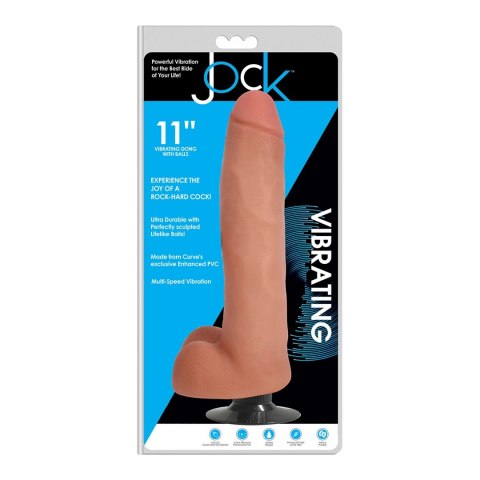 Curve Toys - Wibrujące dildo z jądrami - 28 cm Curve Toys Curve Toys - Wibrujące dildo z jądrami - 28 cm Curve Toys