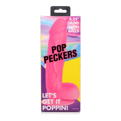 PXR Brands - Realistyczne dildo z jądrami POP - 21 cm XR Brands PXR Brands - Realistyczne dildo z jądrami POP - 21 cm XR Brands