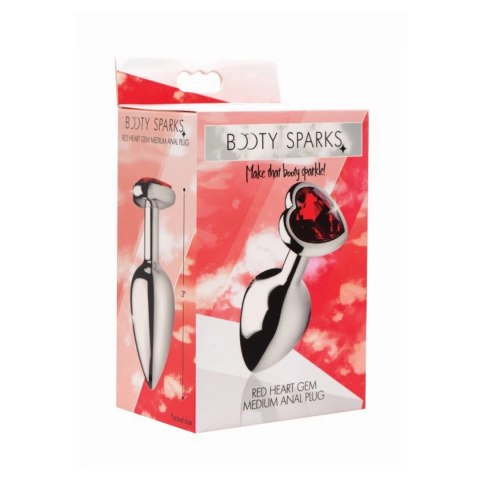 XR Brands - Korek analny - serce - średni XR Brands XR Brands - Korek analny - serce - średni XR Brands