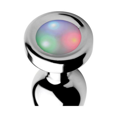 XR Brands - Korek analny z tęczowym LED - mały XR Brands XR Brands - Korek analny z tęczowym LED - mały XR Brands